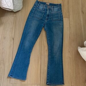 MOTHER Flare Jeans in Classic Blue